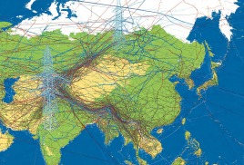 Схема ЛЭП и электроснабжения России
